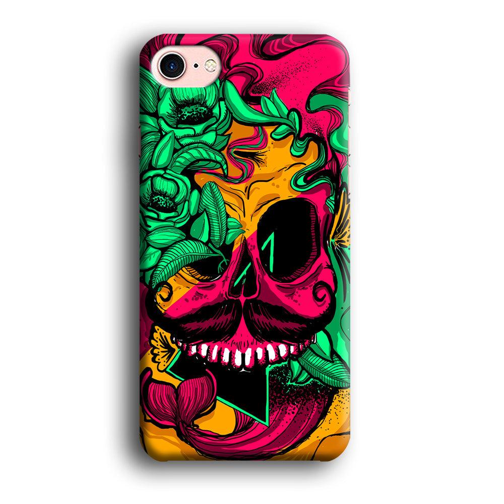 Pirates Skull Artistic Art iPhone 8 Case-Oxvistore