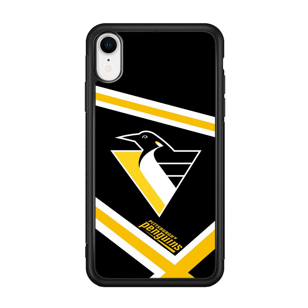 Pittsburgh Penguins Absolute Triplet Line iPhone XR Case-Rubber Black (2D Case)-Oxvistore
