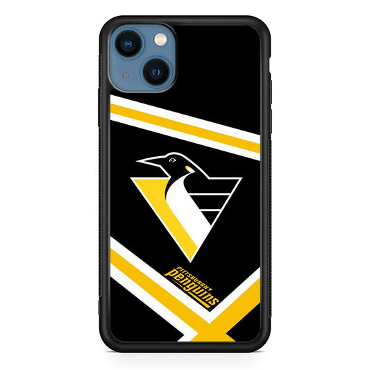 Pittsburgh Penguins Absolute Triplet Line iPhone 15 Case-Rubber Black (2D Case)-Oxvistore