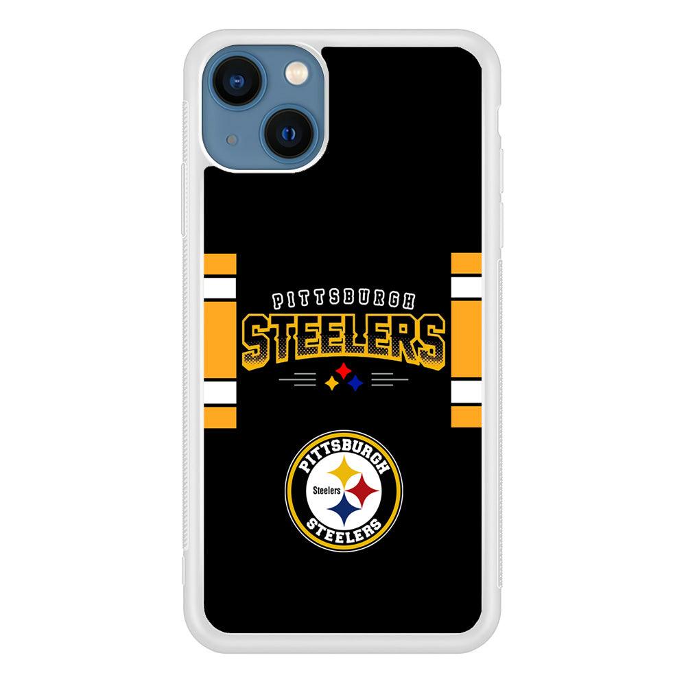 Pittsburgh Steelers Jersey on Black iPhone 15 Plus Case-Oxvistore