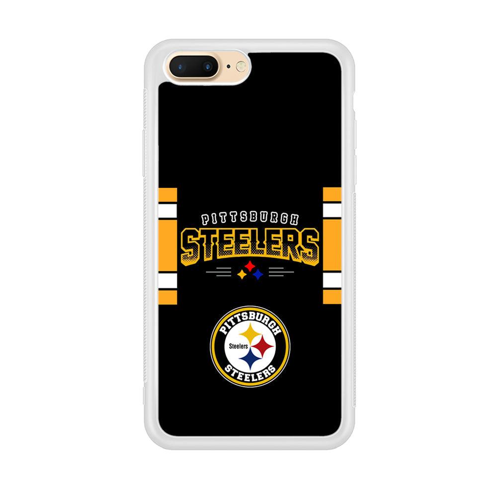 Pittsburgh Steelers Jersey on Black iPhone 8 Plus Case-Oxvistore