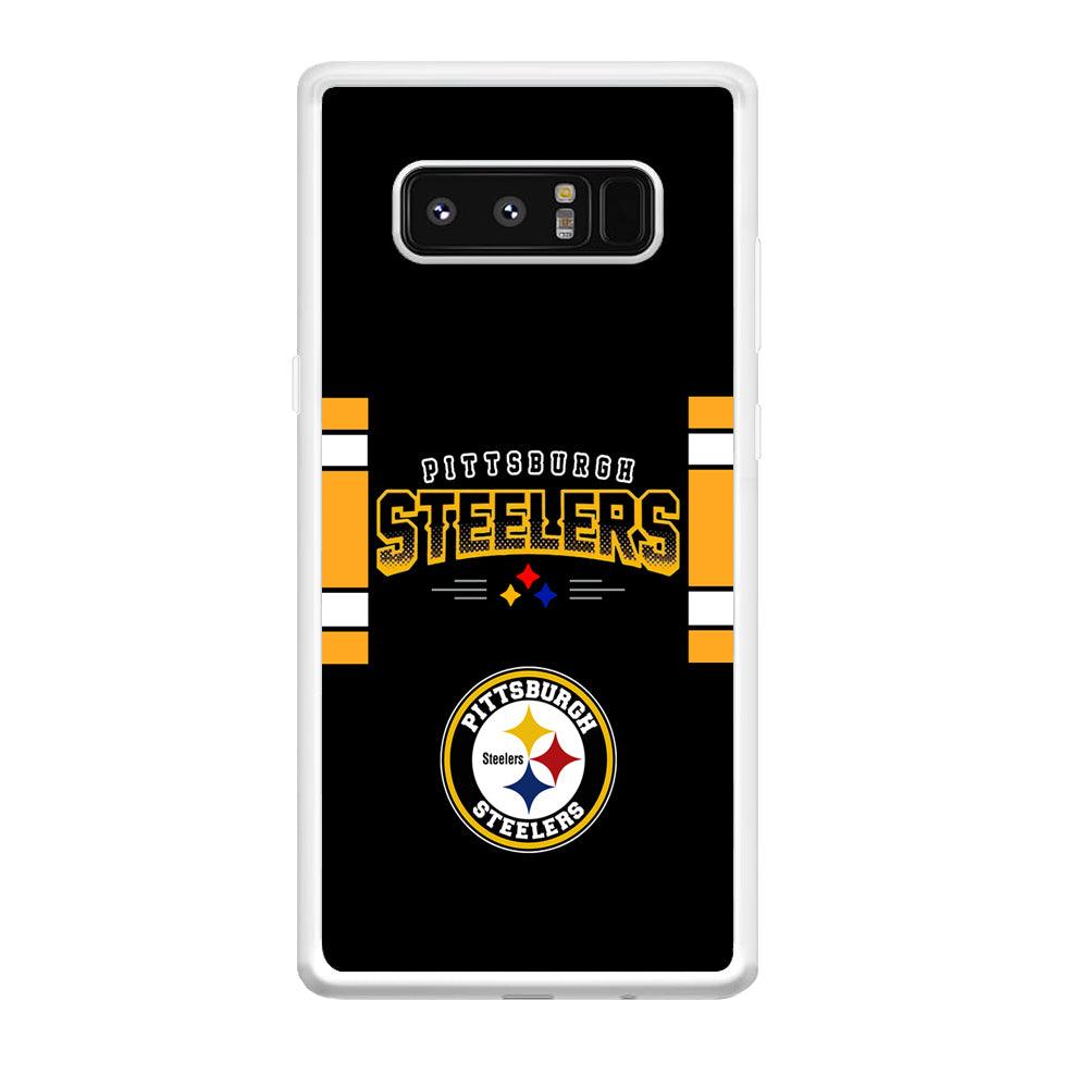 Pittsburgh Steelers Jersey on Black Samsung Galaxy Note 8 Case-Oxvistore