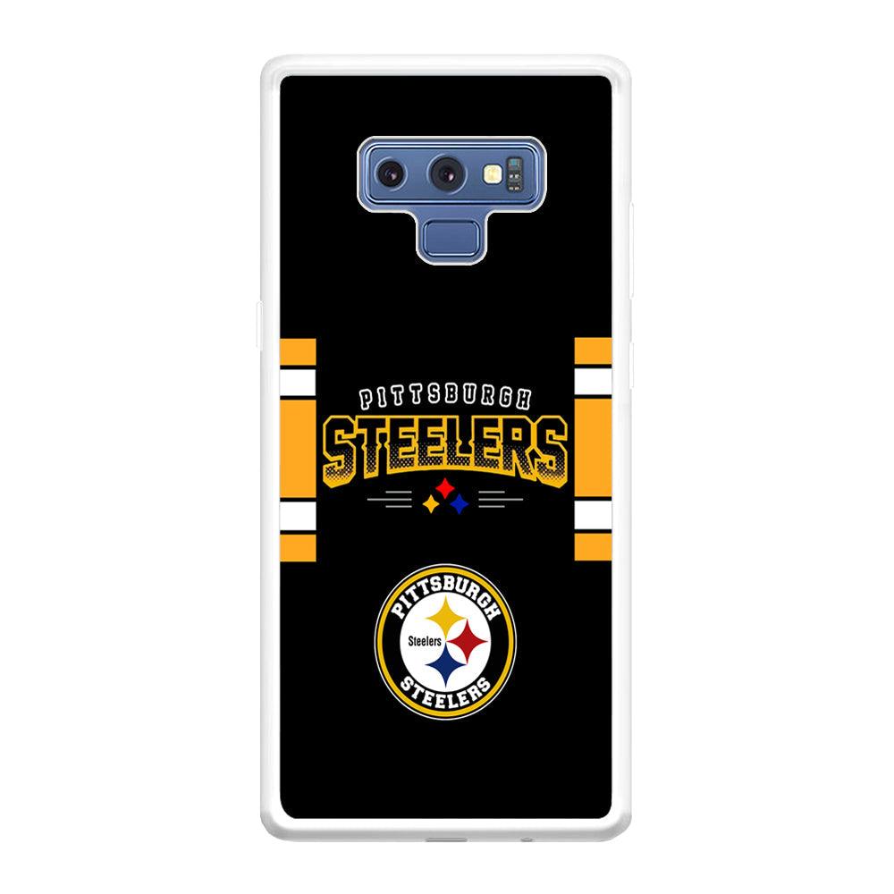 Pittsburgh Steelers Jersey on Black Samsung Galaxy Note 9 Case-Oxvistore