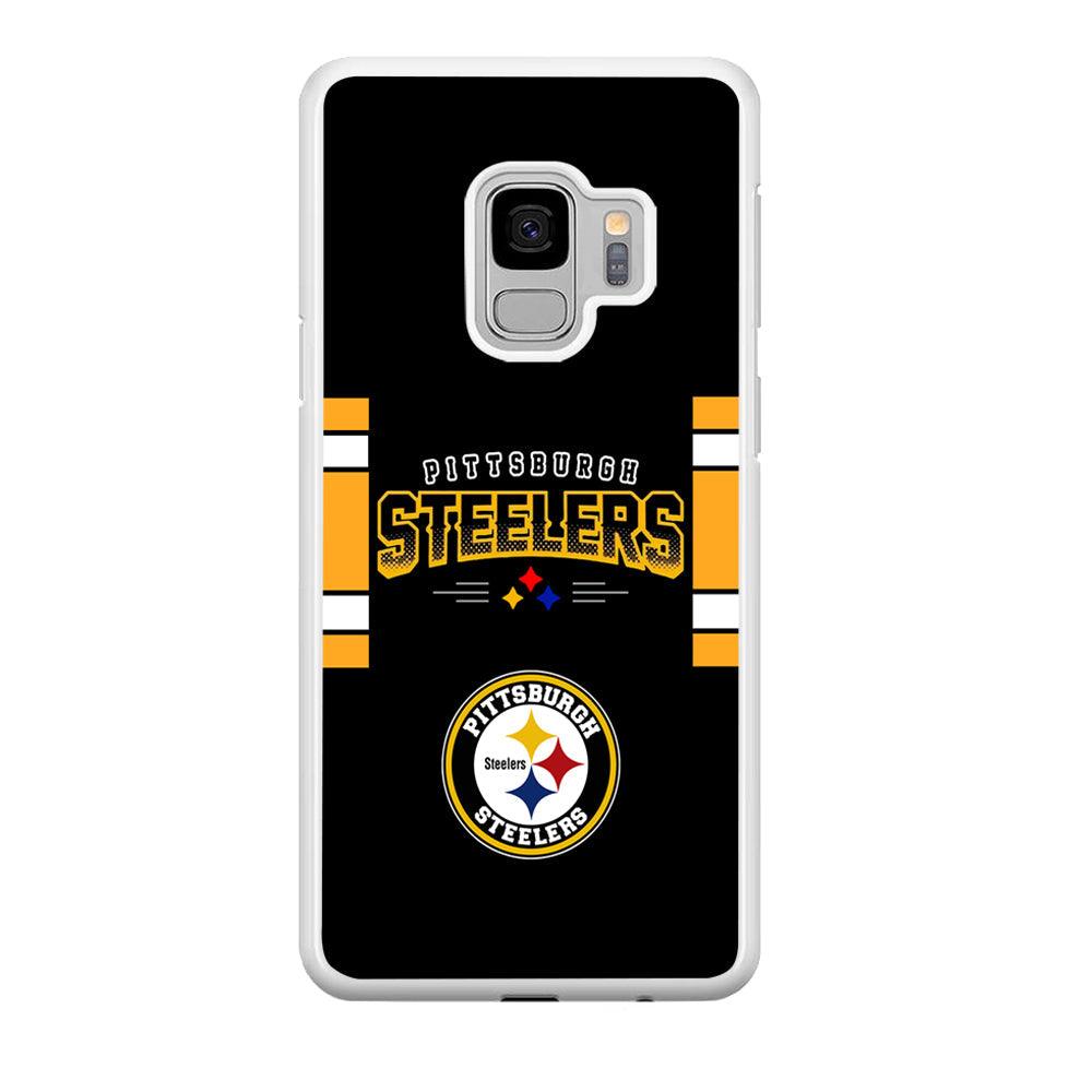 Pittsburgh Steelers Jersey on Black Samsung Galaxy S9 Case-Oxvistore