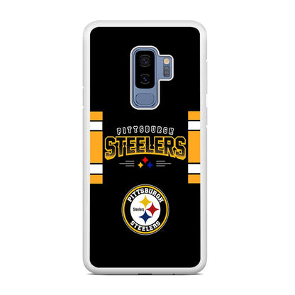 Pittsburgh Steelers Jersey on Black Samsung Galaxy S9 Plus Case-Oxvistore