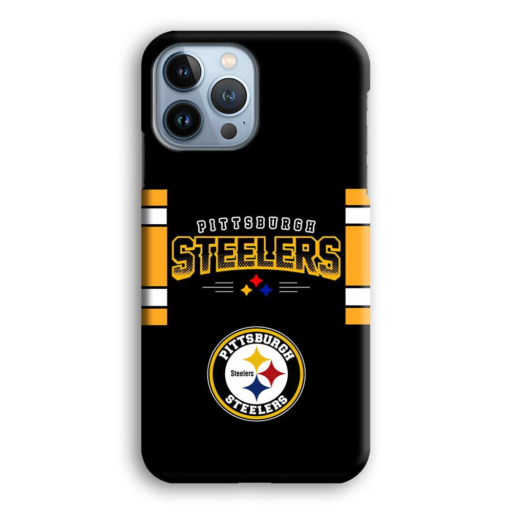 Pittsburgh Steelers Jersey on Black iPhone 13 Pro Case-Oxvistore