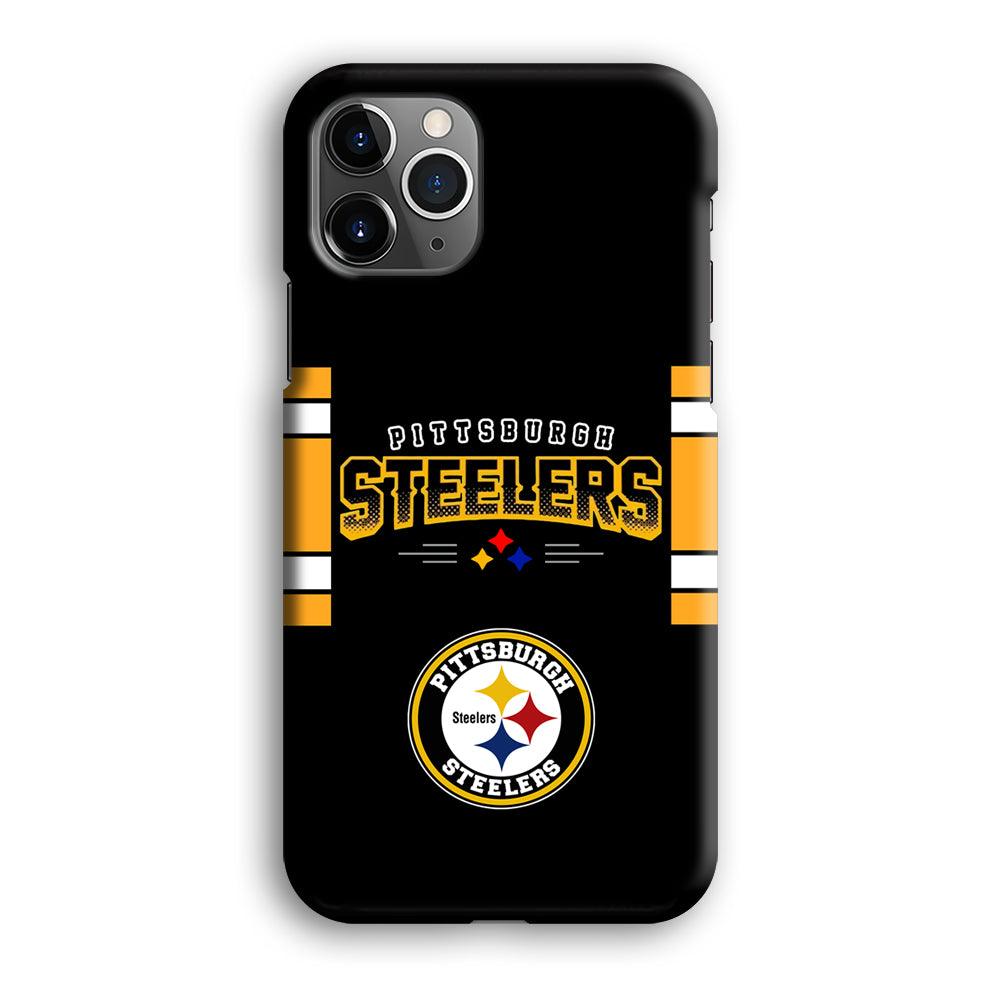 Pittsburgh Steelers Jersey on Black iPhone 12 Pro Max Case-Oxvistore