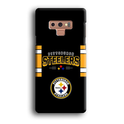 Pittsburgh Steelers Jersey on Black Samsung Galaxy Note 9 Case-Oxvistore