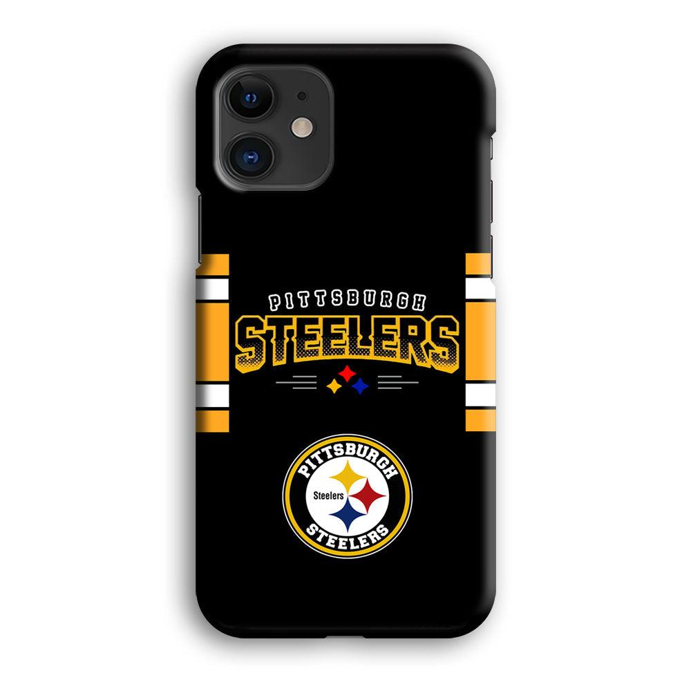 Pittsburgh Steelers Jersey on Black iPhone 12 Case-Oxvistore