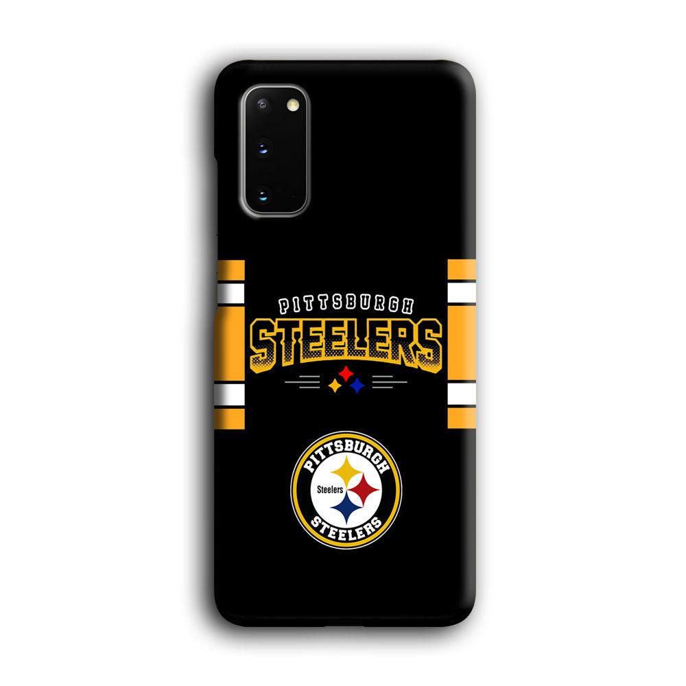 Pittsburgh Steelers Jersey on Black Samsung Galaxy S20 Case-Oxvistore