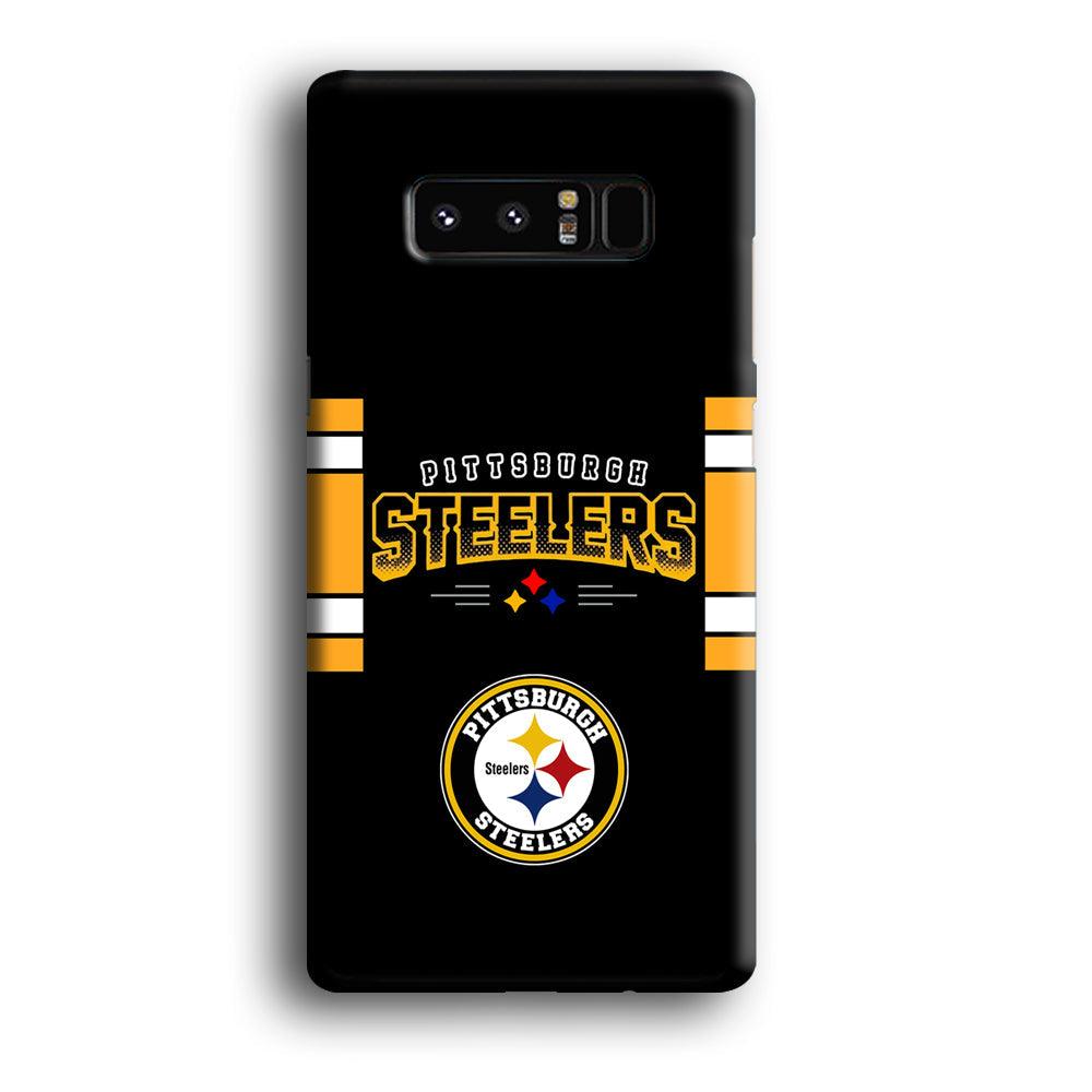 Pittsburgh Steelers Jersey on Black Samsung Galaxy Note 8 Case-Oxvistore