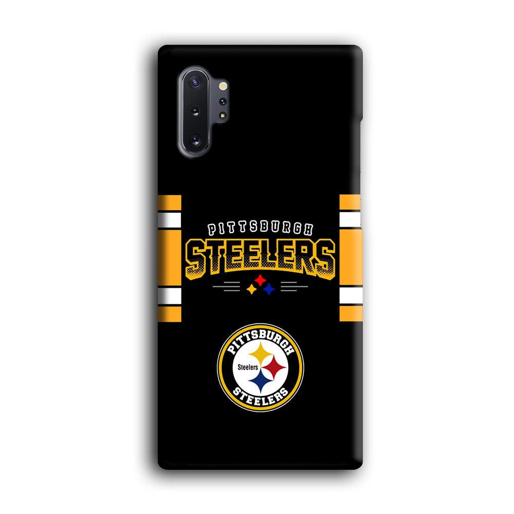 Pittsburgh Steelers Jersey on Black Samsung Galaxy Note 10 Plus Case-Oxvistore