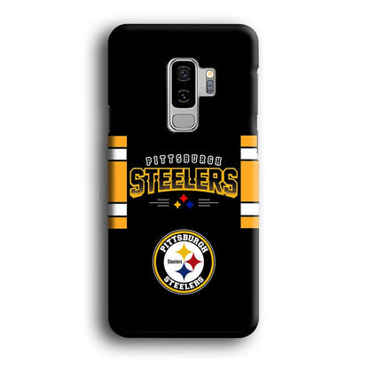 Pittsburgh Steelers Jersey on Black Samsung Galaxy S9 Plus Case-Oxvistore