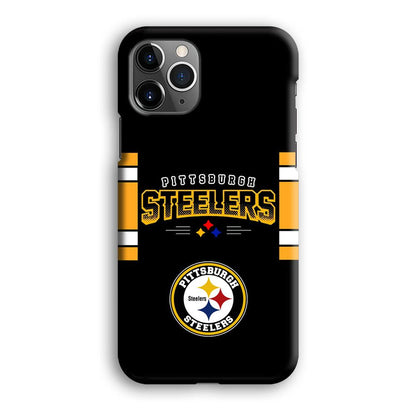 Pittsburgh Steelers Jersey on Black iPhone 12 Pro Case-Oxvistore