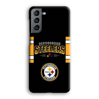 Pittsburgh Steelers Jersey on Black Samsung Galaxy S21 Plus Case-Oxvistore