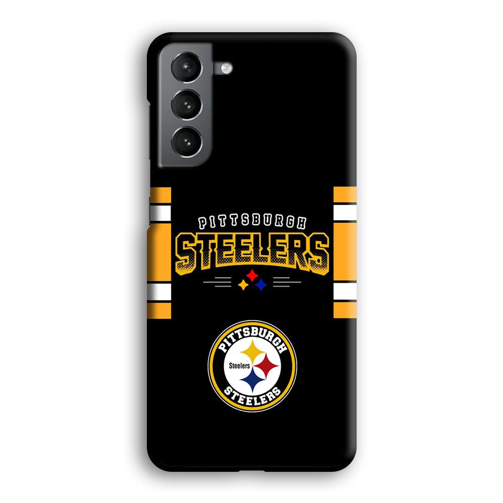 Pittsburgh Steelers Jersey on Black Samsung Galaxy S21 Case-Oxvistore