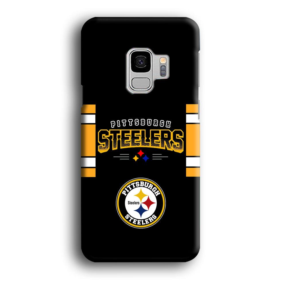 Pittsburgh Steelers Jersey on Black Samsung Galaxy S9 Case-Oxvistore