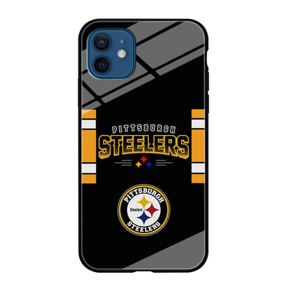 Pittsburgh Steelers Jersey on Black iPhone 12 Case-Oxvistore