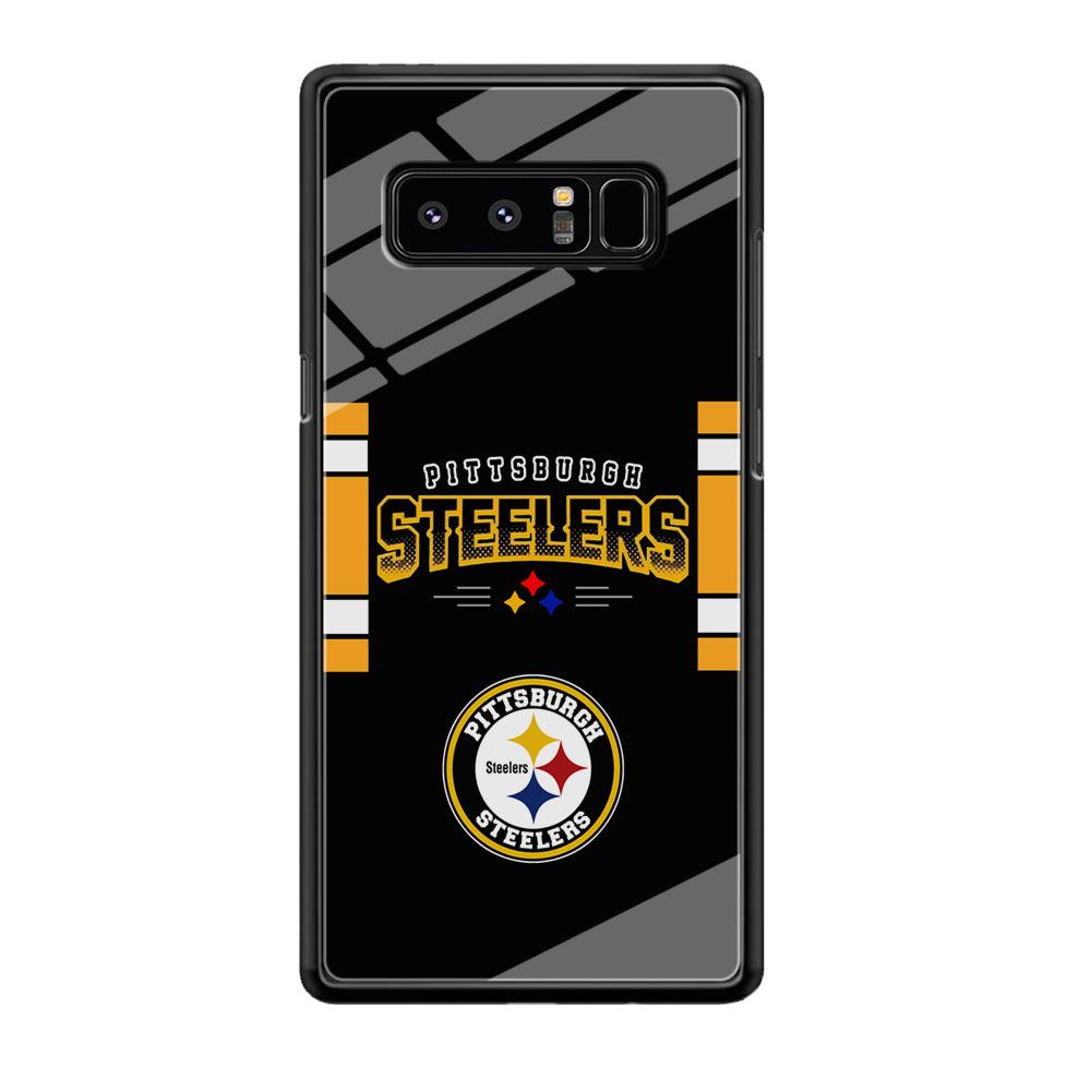 Pittsburgh Steelers Jersey on Black Samsung Galaxy Note 8 Case-Oxvistore