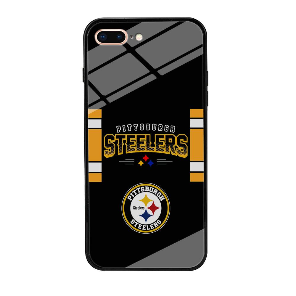 Pittsburgh Steelers Jersey on Black iPhone 8 Plus Case-Oxvistore