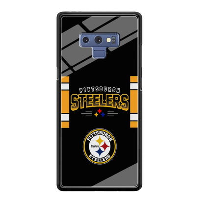 Pittsburgh Steelers Jersey on Black Samsung Galaxy Note 9 Case-Oxvistore