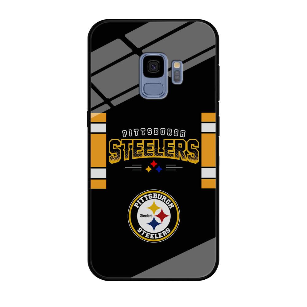 Pittsburgh Steelers Jersey on Black Samsung Galaxy S9 Case-Oxvistore