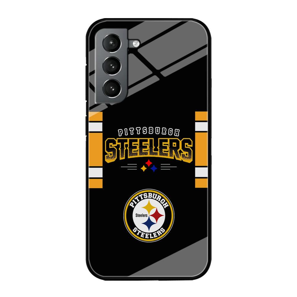 Pittsburgh Steelers Jersey on Black Samsung Galaxy S21 Case-Oxvistore