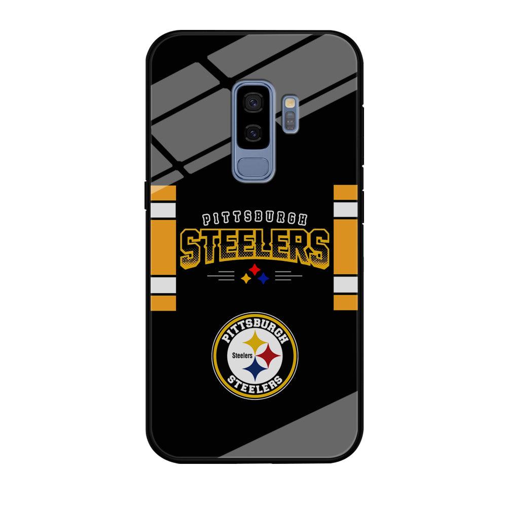 Pittsburgh Steelers Jersey on Black Samsung Galaxy S9 Plus Case-Oxvistore