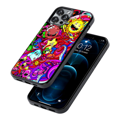 Planet Galaxy Doodle Art 2D Rubber Phone Case