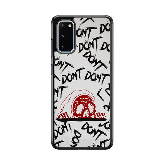 Please Don't Be Scare Samsung Galaxy S20 Case-Rubber White (2D Case)-Oxvistore
