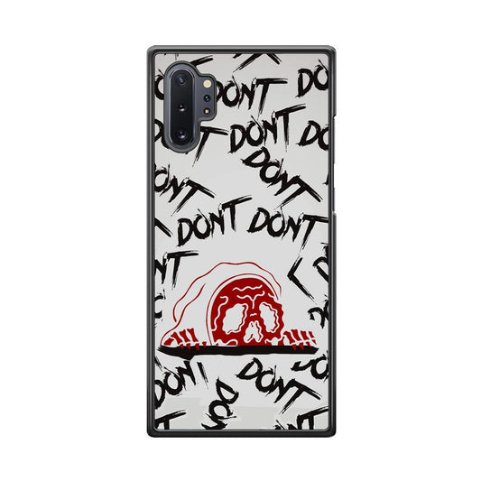 Please Don't Be Scare Samsung Galaxy Note 10 Plus Case-Rubber White (2D Case)-Oxvistore