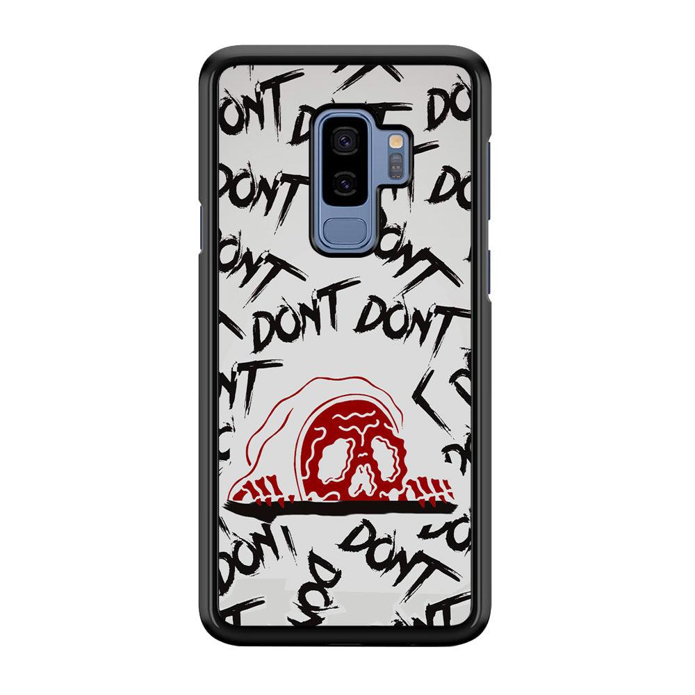 Please Don't Be Scare Samsung Galaxy S9 Plus Case-Rubber Black (2D Case)-Oxvistore
