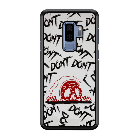 Please Don't Be Scare Samsung Galaxy S9 Plus Case-Rubber Black (2D Case)-Oxvistore