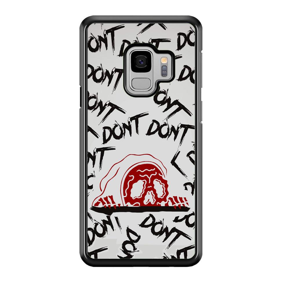 Please Don't Be Scare Samsung Galaxy S9 Case-Rubber Black (2D Case)-Oxvistore