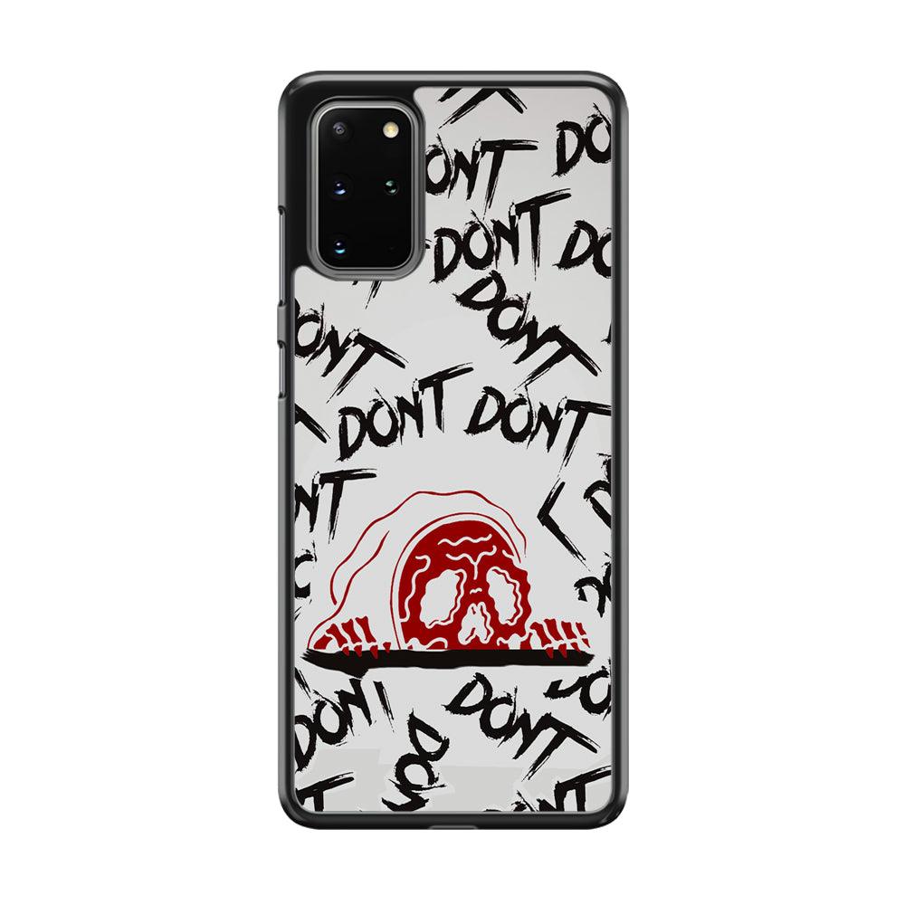 Please Don't Be Scare Samsung Galaxy S20 Plus Case-Rubber White (2D Case)-Oxvistore