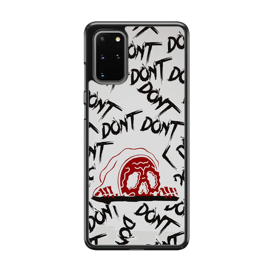 Please Don't Be Scare Samsung Galaxy S20 Plus Case-Rubber White (2D Case)-Oxvistore