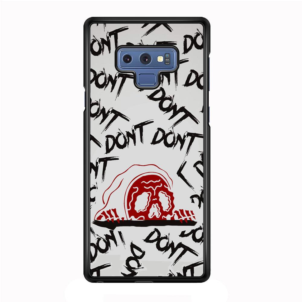 Please Don't Be Scare Samsung Galaxy Note 9 Case-Rubber Black (2D Case)-Oxvistore