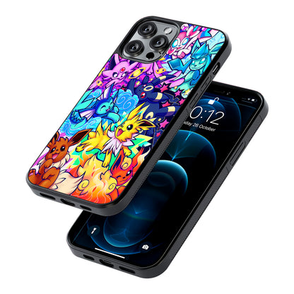 Pokemon Eevee Evolutions Art 2D Rubber Phone Case