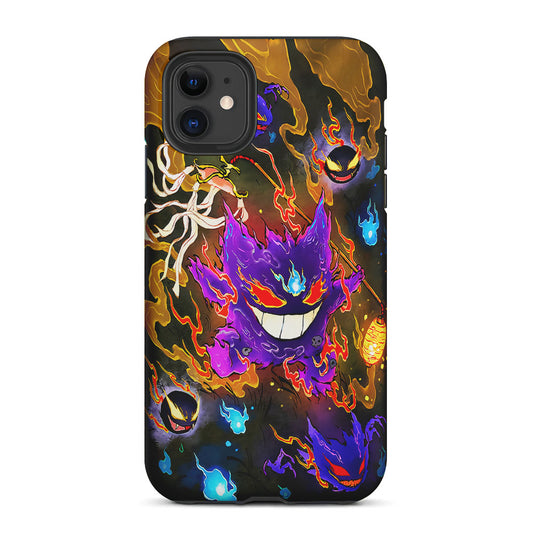 Pokemon Gengar Evolution 2 in 1 Tough Phone Case