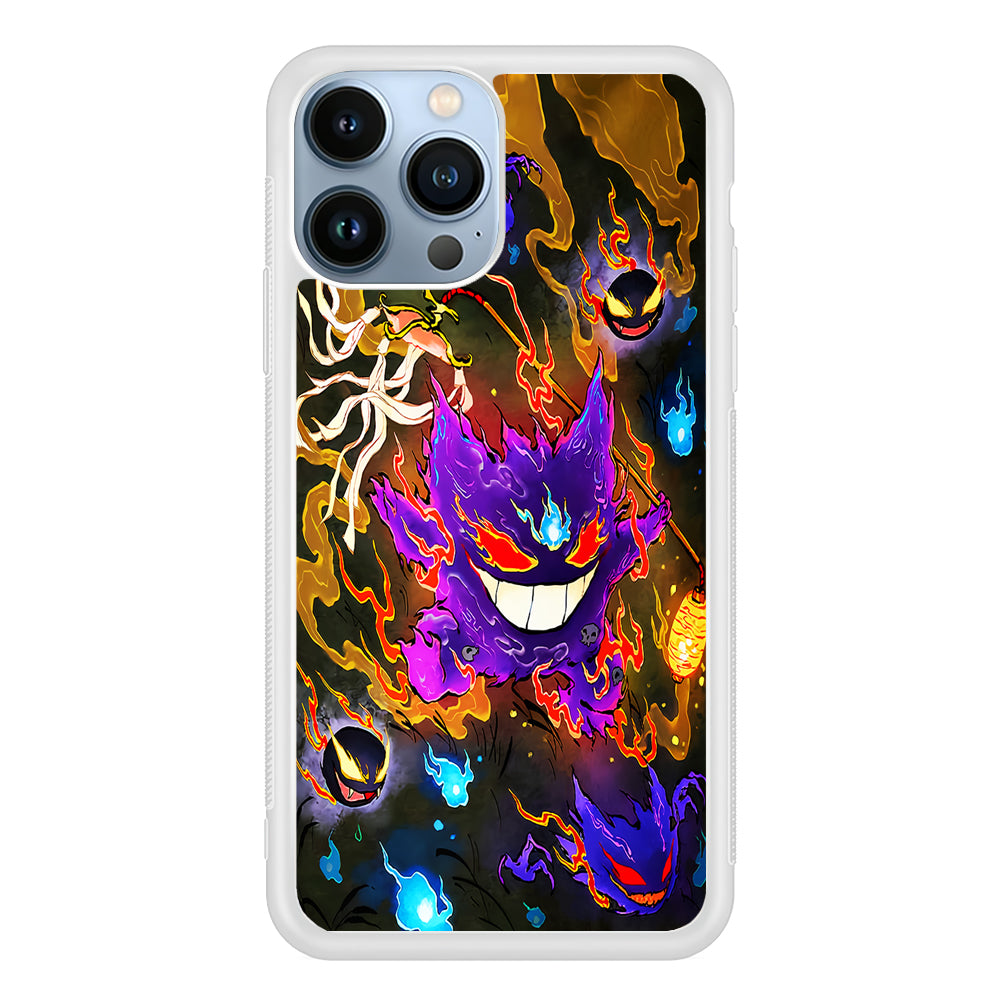 Pokemon Gengar Evolution 2D Rubber Phone Case