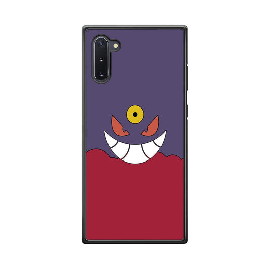 Pokemon Gengar Genuine Smile Samsung Galaxy Note 10 Case-Rubber Black (2D Case)-Oxvistore