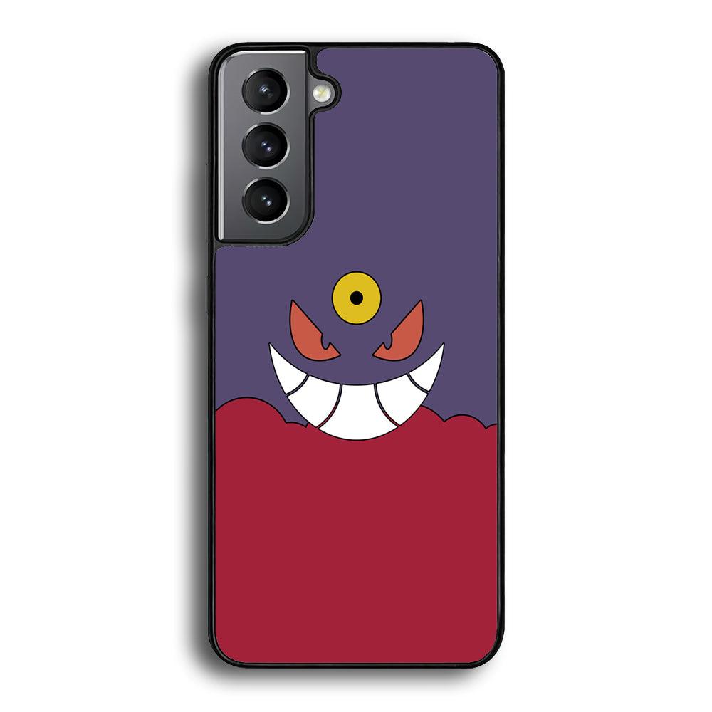 Pokemon Gengar Genuine Smile Samsung Galaxy S22 Plus Case-Rubber Black (2D Case)-Oxvistore