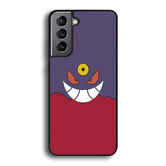 Pokemon Gengar Genuine Smile Samsung Galaxy S22 Plus Case-Rubber Black (2D Case)-Oxvistore