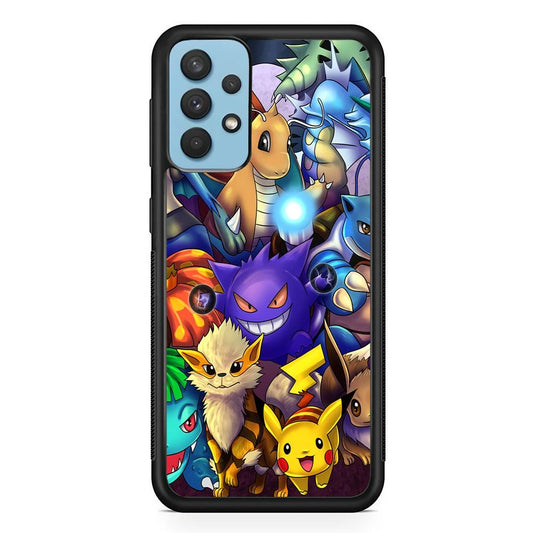 Pokemon Gengar Team in Action Samsung Galaxy A32 Case-Oxvistore