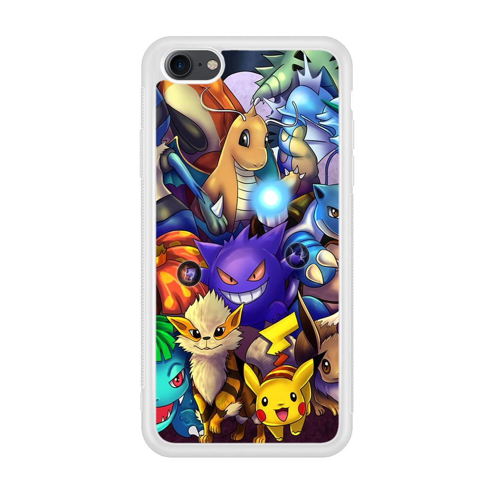 Pokemon Gengar Team in Action iPhone 8 Case-Oxvistore