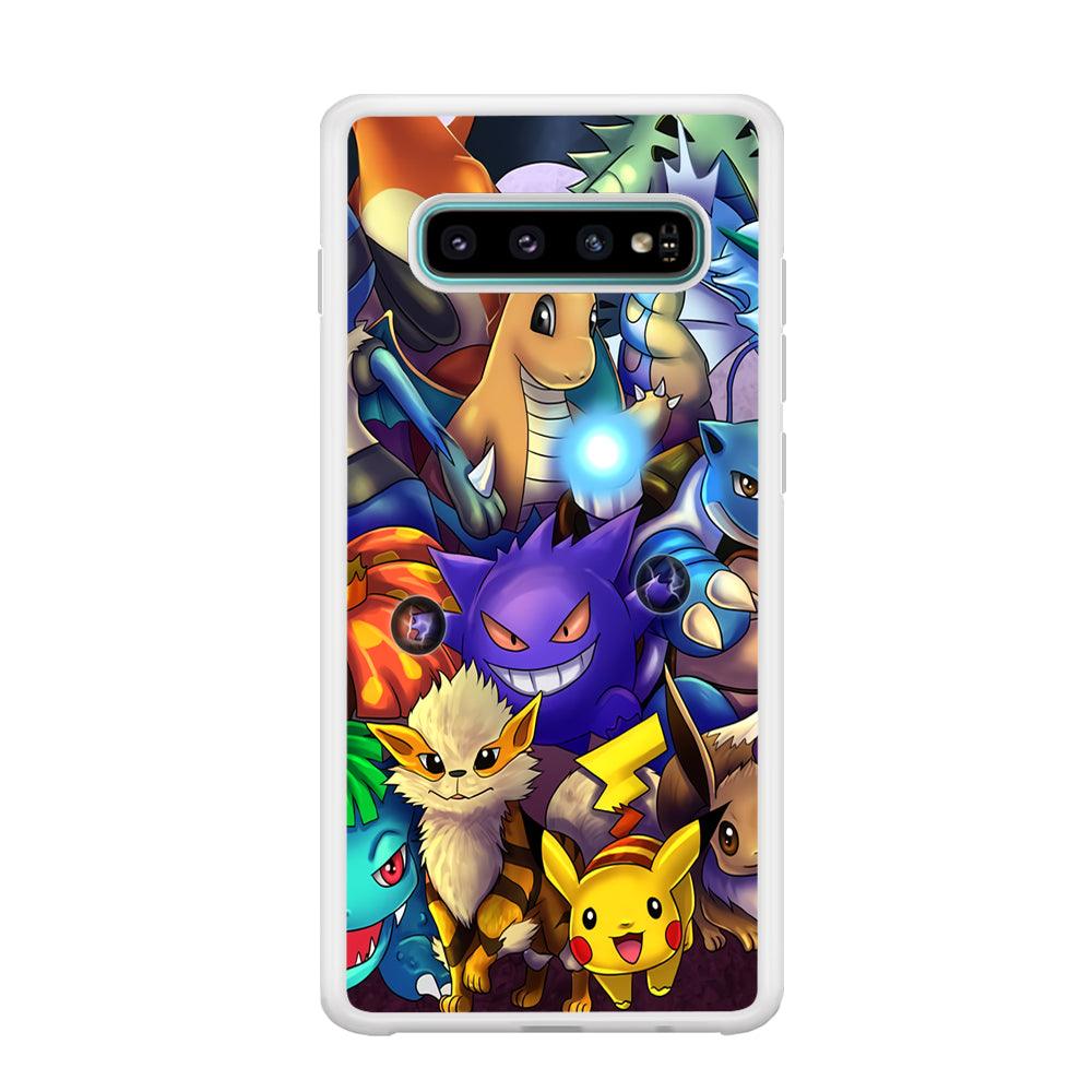 Pokemon Gengar Team in Action Samsung Galaxy S10 Plus Case-Oxvistore