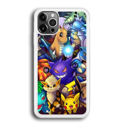 Pokemon Gengar Team in Action iPhone 12 Pro Case-Oxvistore