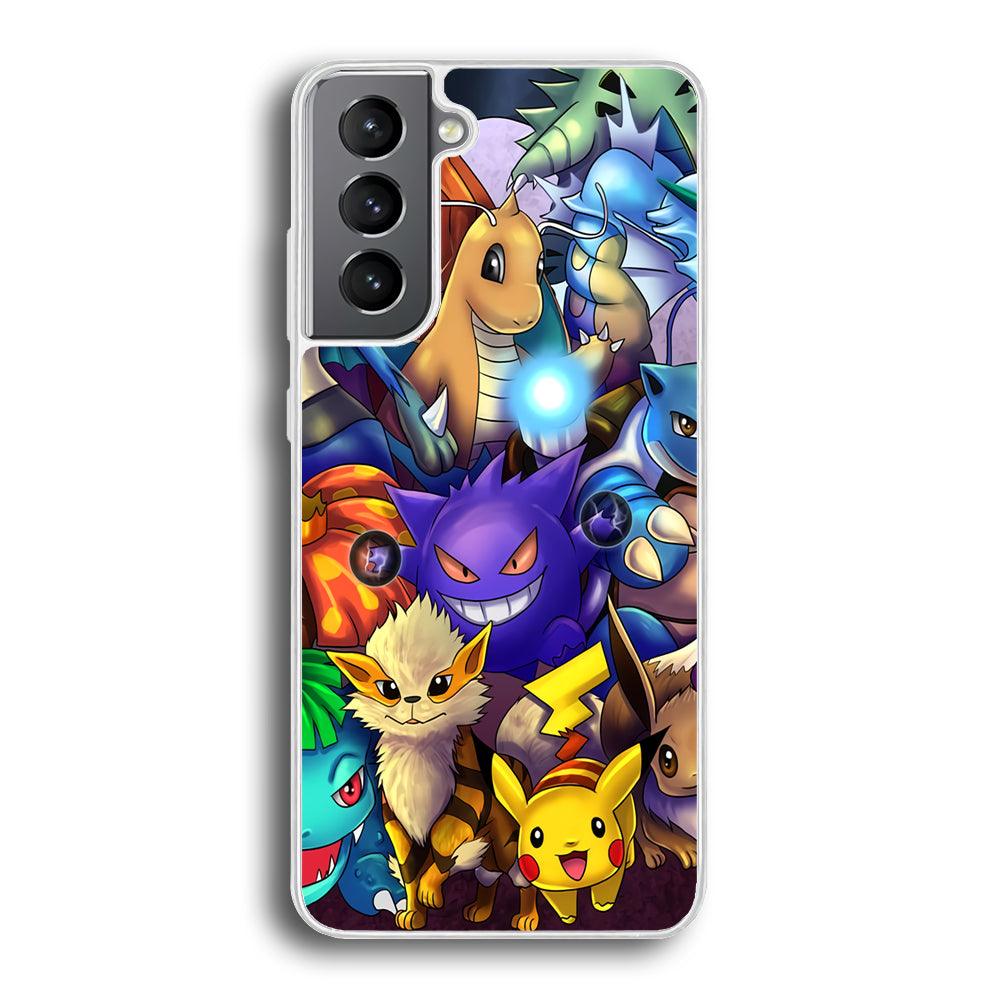 Pokemon Gengar Team in Action Samsung Galaxy S21 Plus Case-Oxvistore