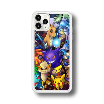 Pokemon Gengar Team in Action iPhone 11 Pro Case-Oxvistore