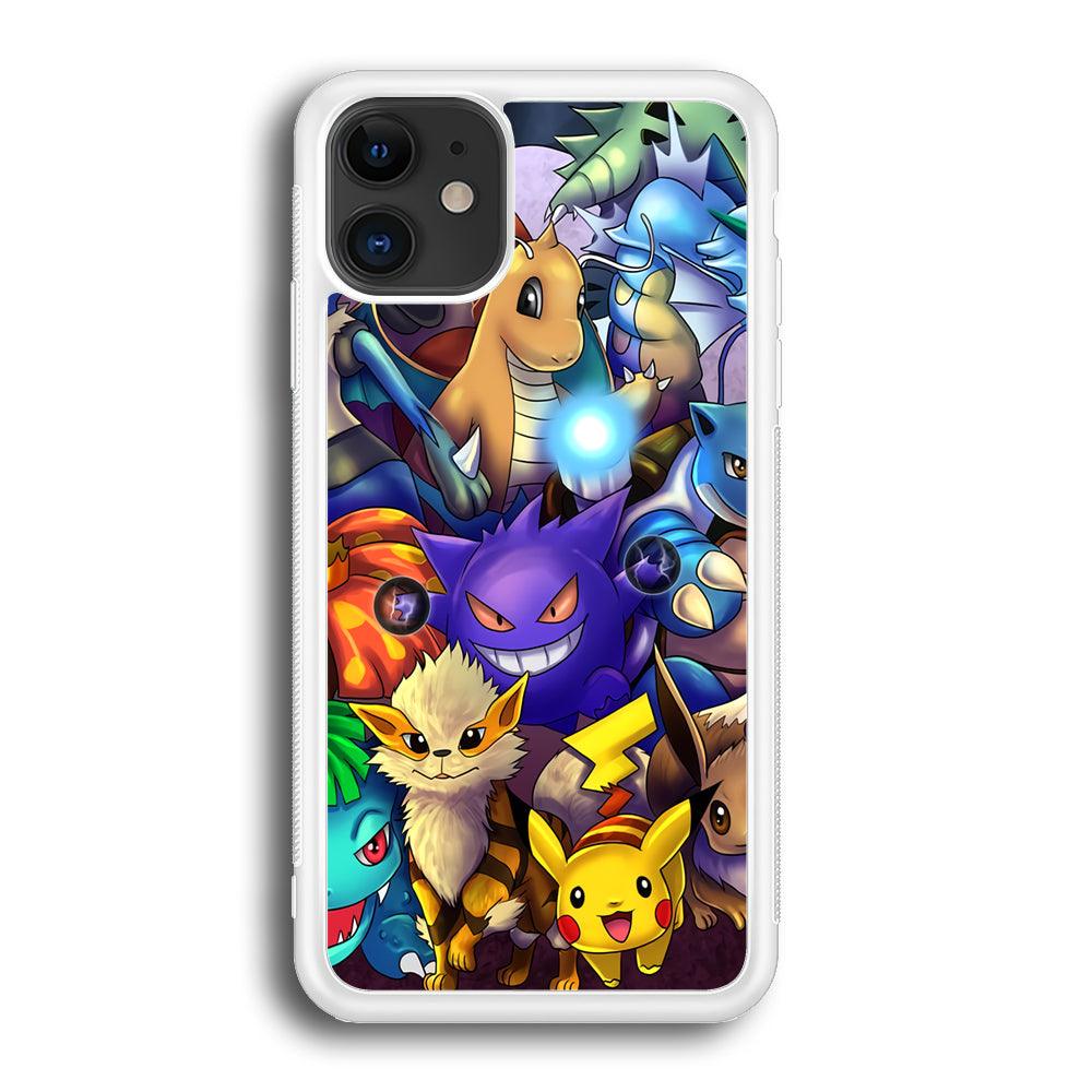 Pokemon Gengar Team in Action iPhone 12 Case-Oxvistore